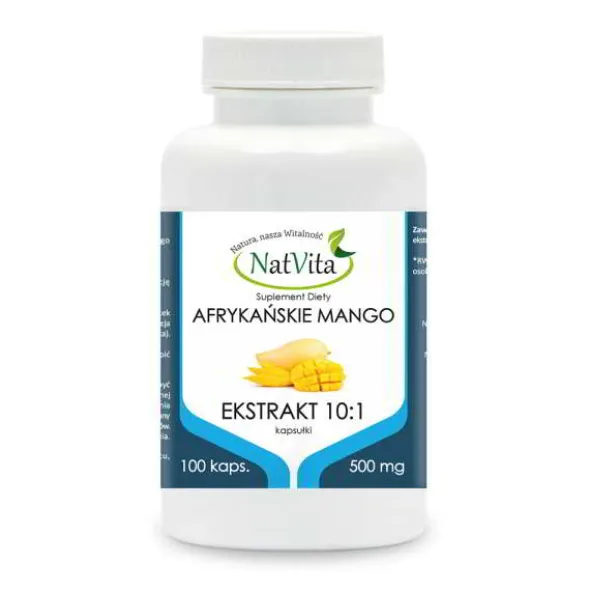 Afrykańskie Mango – ekstrakt 10:1 kapsułki 500mg