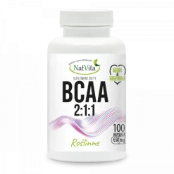 BCAA 2:1:1 roślinne 650 mg/100 kapsułek