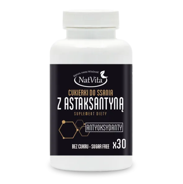 Cukierki do ssania z Astaksantyną
