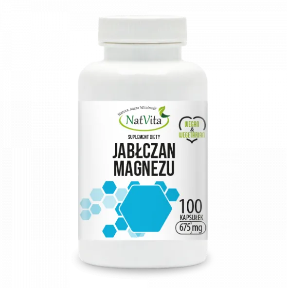Jabłczan magnezu – kapsułki 675mg