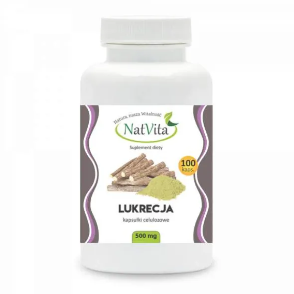 Lukrecja 500 mg/100 kapsułek