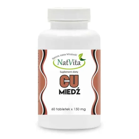 Miedź – tabletki 150 mg