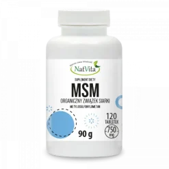 MSM siarka organiczna – tabletki 750 mg