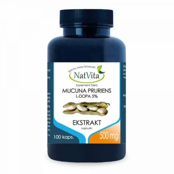 Mucuna Pruriens 5% L-DOPA 500mg