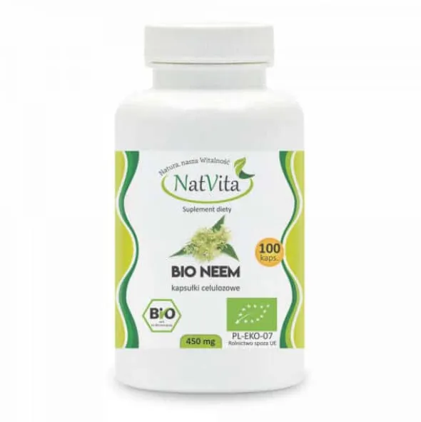 Neem BIO kapsułki celulozowe 450 mg
