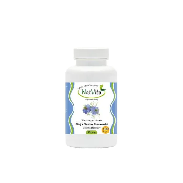 Olej z nasion Czarnuszki – kapsułki 505mg