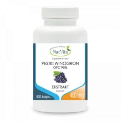 OPC Pestki winogron ekstrakt 95% polifenoli kapsułki 400mg