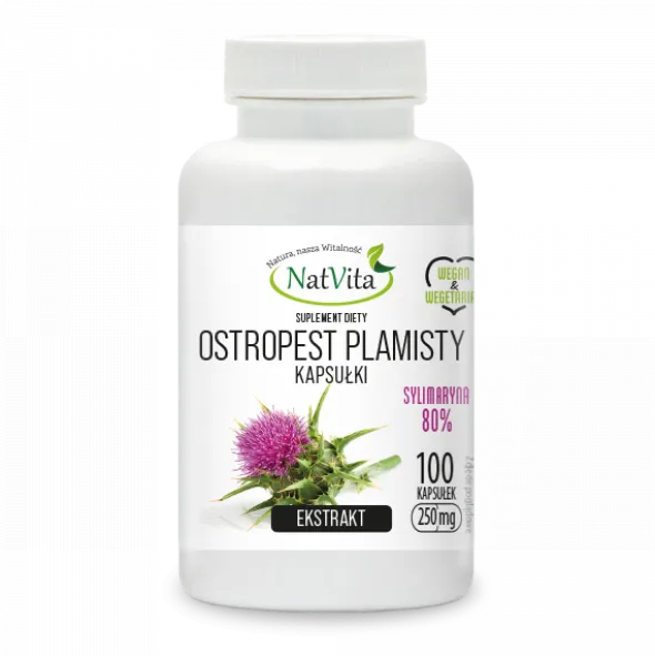 Ostropest Plamisty ekstrakt kapsułki 300mg