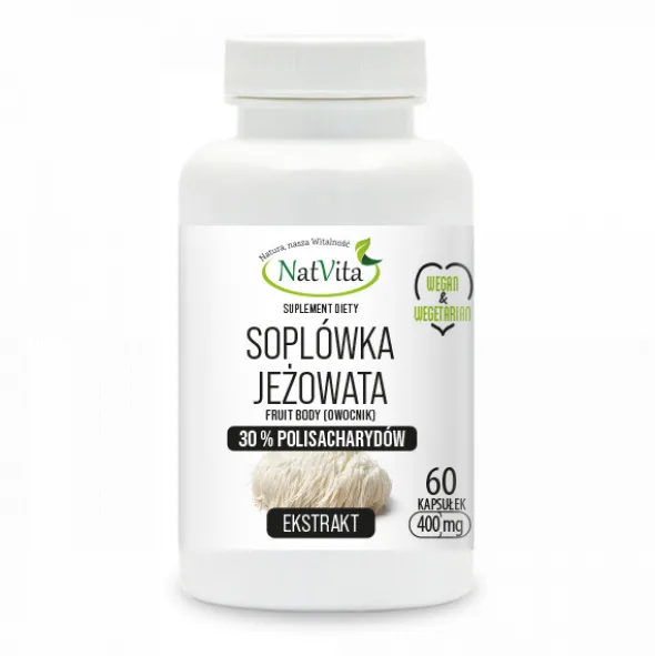Soplówka Jeżowata ekstrakt kapsułki 400mg