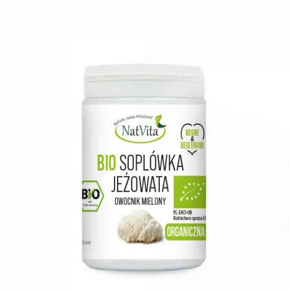 Soplówka jeżowata – mielony grzyb Bio