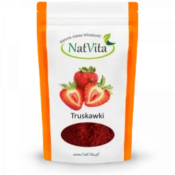 Truskawki liofilizowane – rozdrobnione