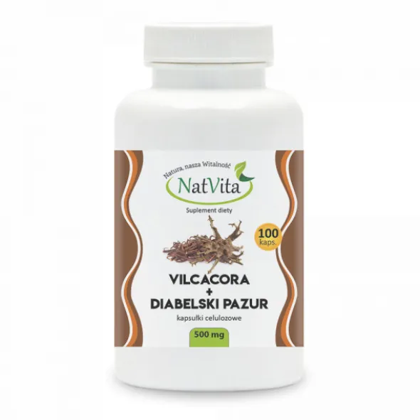 Vilcacora + Diabelski Pazur – kapsułki 500mg